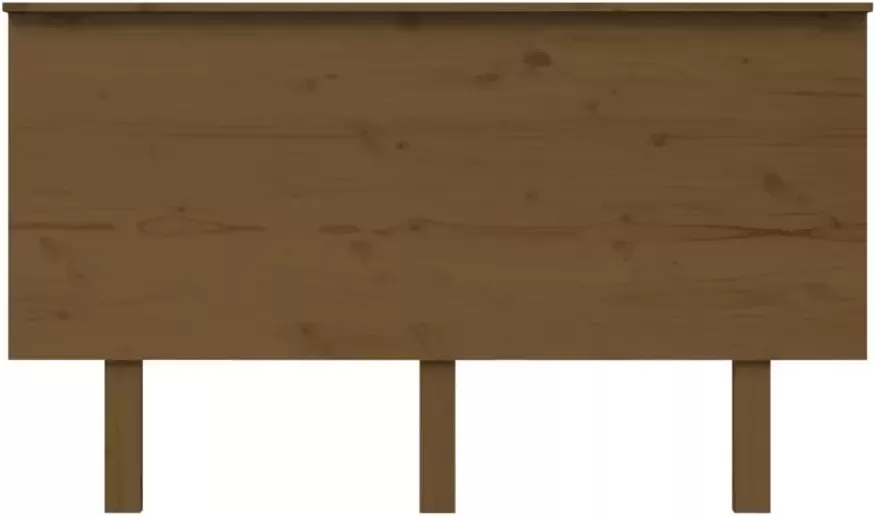 VidaXL Hoofdbord 139x6x82 5 cm massief grenenhout honingbruin - Foto 4