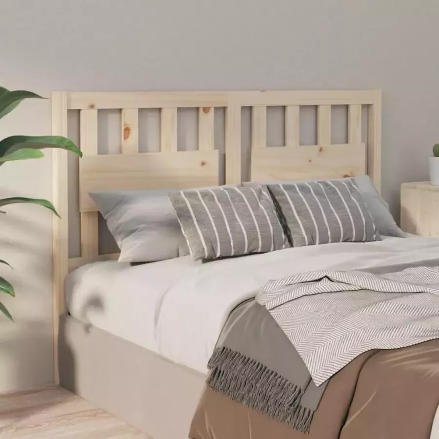 VidaXL Hoofdbord 140 5x4x100 cm massief grenenhout