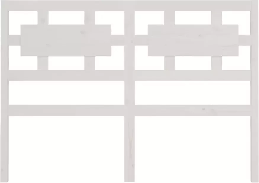 VidaXL Hoofdbord 140 5x4x100 cm massief grenenhout wit - Foto 11