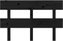 VIDAXL Hoofdbord 144x3x81 cm massief grenenhout zwart - Thumbnail 4