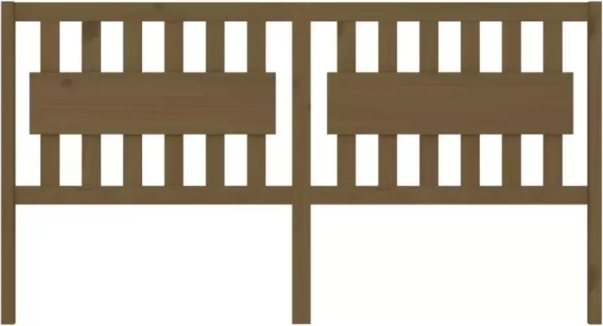 VidaXL Hoofdbord 145 5x4x100 cm massief grenenhout honingbruin - Foto 6