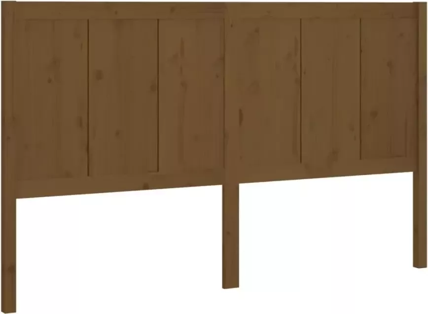 VIDAXL Hoofdbord 145 5x4x100 cm massief grenenhout honingbruin - Foto 13