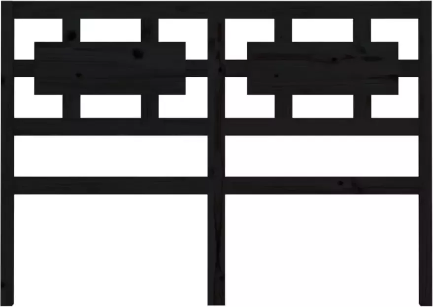 VidaXL Hoofdbord 145 5x4x100 cm massief grenenhout zwart - Foto 11