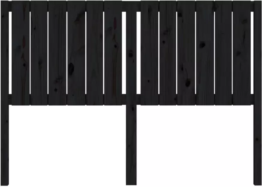 VIDAXL Hoofdbord 145 5x4x100 cm massief grenenhout zwart - Foto 3