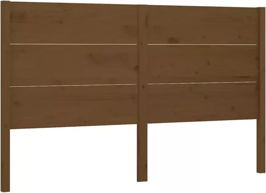 VIDAXL Hoofdbord 146x4x100 cm massief grenenhout honingbruin - Foto 5