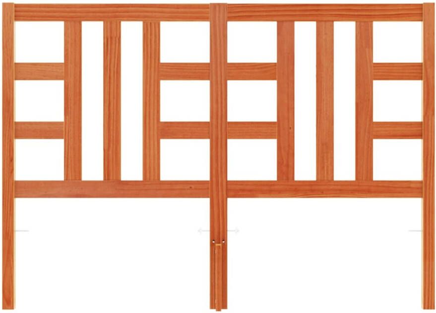 VidaXL Hoofdbord 150 cm massief grenenhout wasbruin - Foto 4