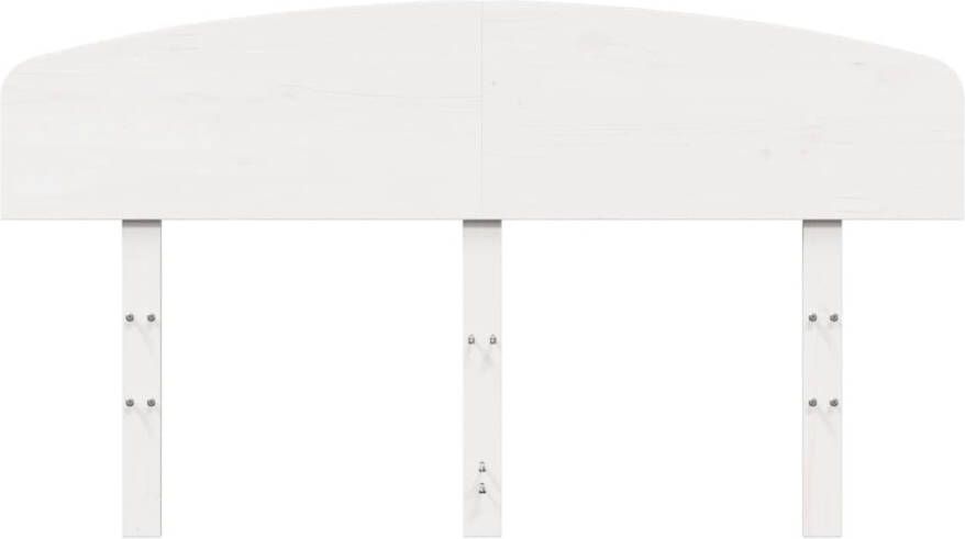 VidaXL Hoofdbord 150 cm massief grenenhout wit - Foto 4
