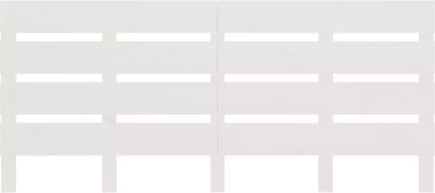 VidaXL Hoofdbord 150x3x80 cm massief grenenhout wit - Foto 4