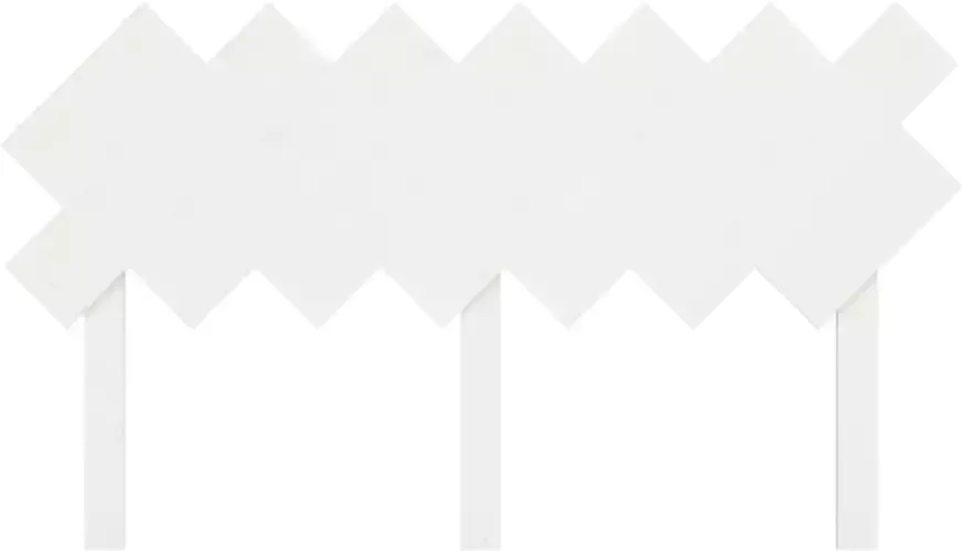 VidaXL Hoofdbord 151 5x3x81 cm massief grenenhout wit - Foto 3