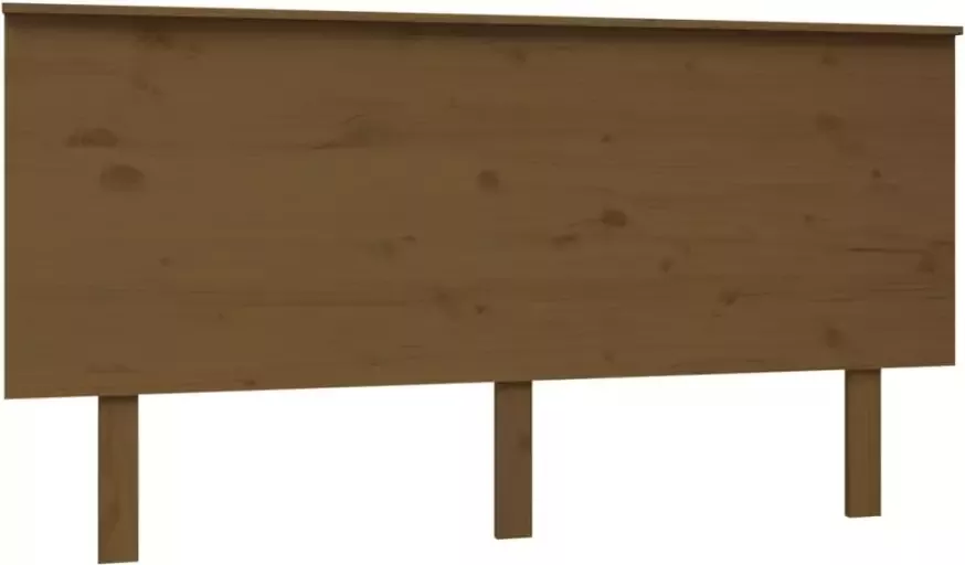VIDAXL Hoofdbord 154x6x82 5 cm massief grenenhout honingbruin - Foto 4