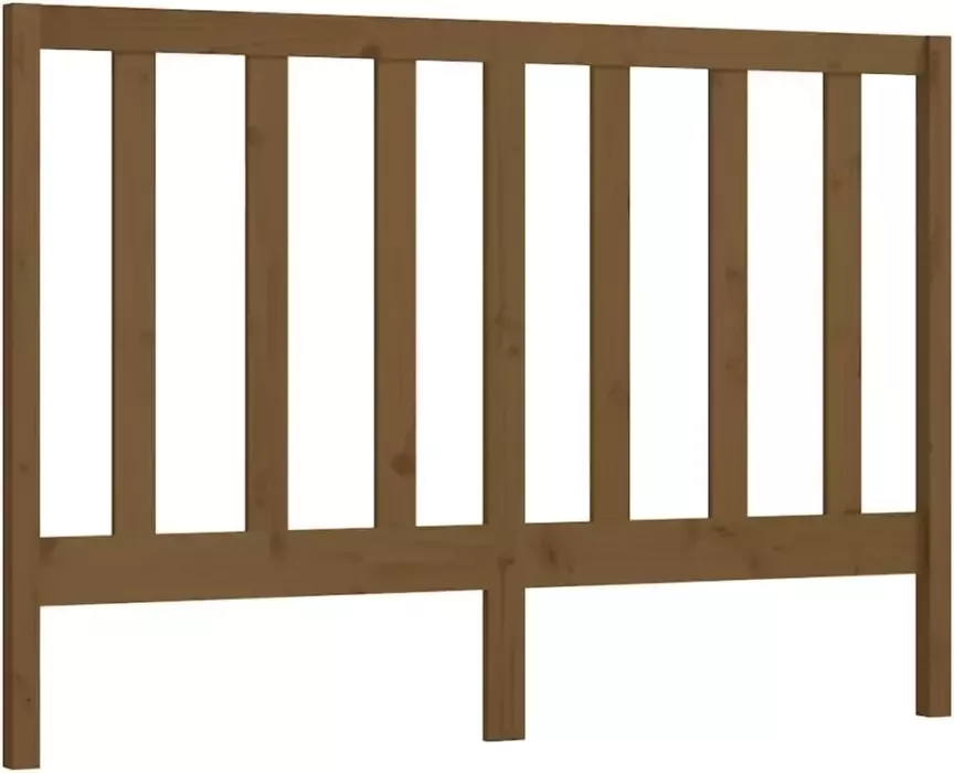 VidaXL Hoofdbord 156x4x100 cm massief grenenhout honingbruin - Foto 2