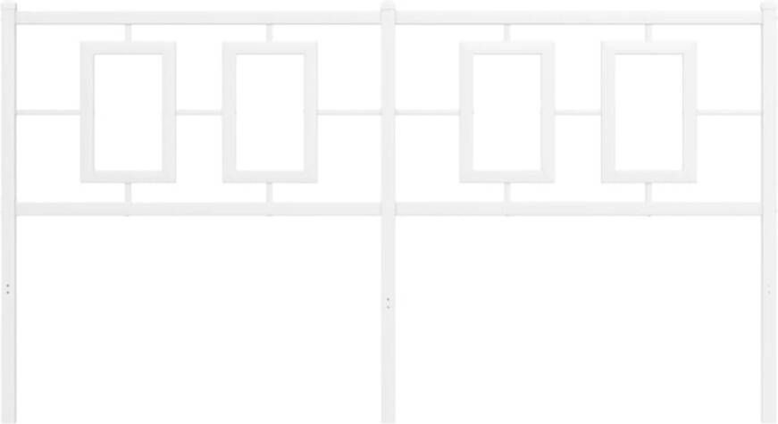 VidaXL Hoofdbord 160 cm metaal wit - Foto 7