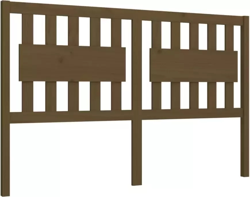 VidaXL Hoofdbord 165 5x4x100 cm massief grenenhout honingbruin