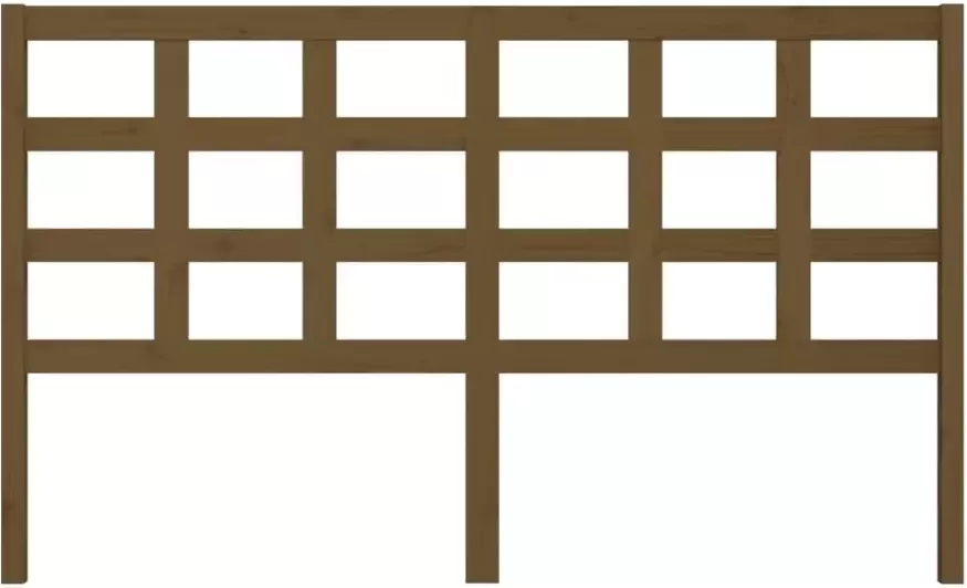 VidaXL Hoofdbord 165 5x4x100 cm massief grenenhout honingbruin - Foto 4