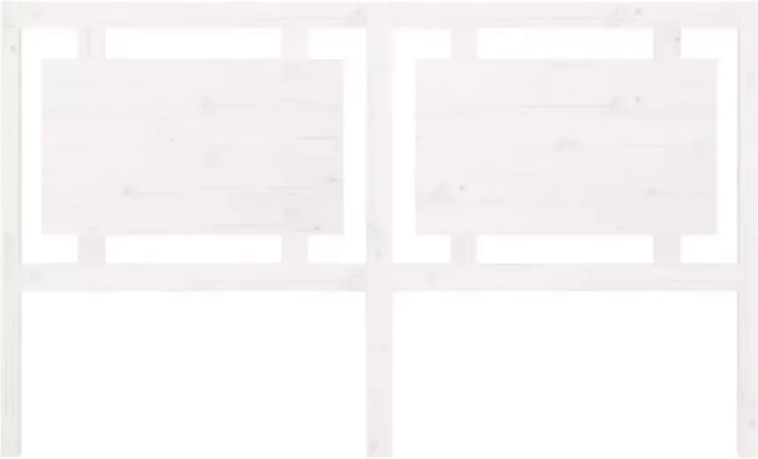 VIDAXL Hoofdbord 165 5x4x100 cm massief grenenhout wit - Foto 14