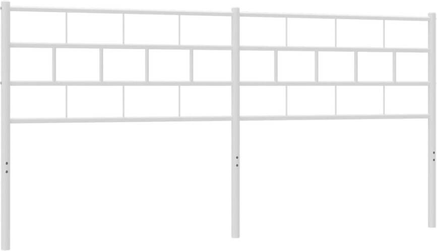 VidaXL Hoofdbord 180 cm metaal wit - Foto 7