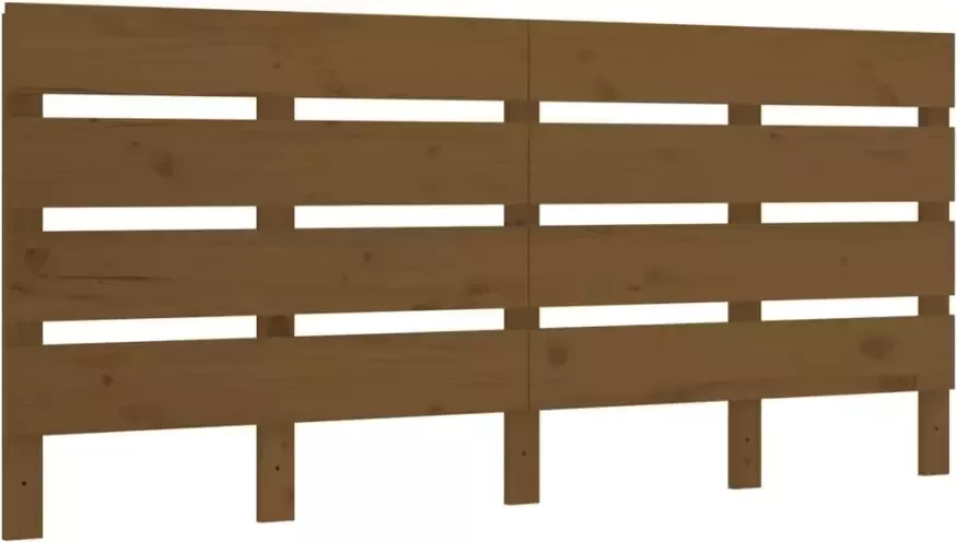 VidaXL Hoofdbord 180x3x80 cm massief grenenhout honingbruin - Foto 2