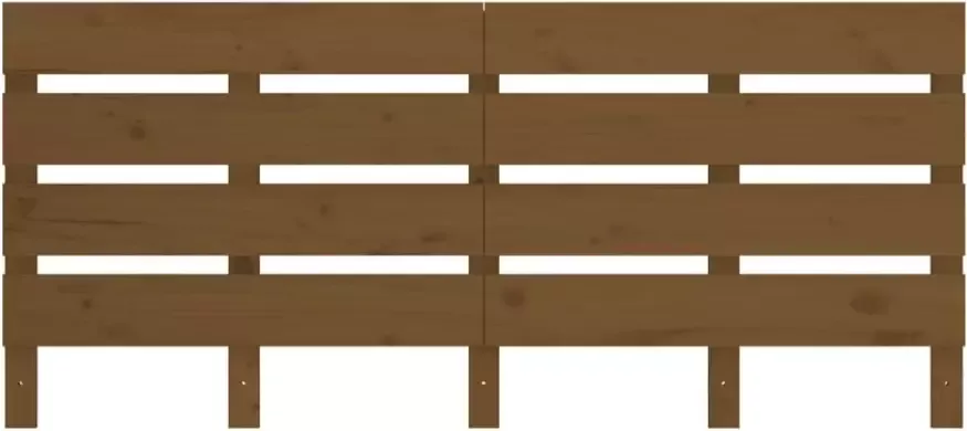VidaXL Hoofdbord 180x3x80 cm massief grenenhout honingbruin - Foto 3