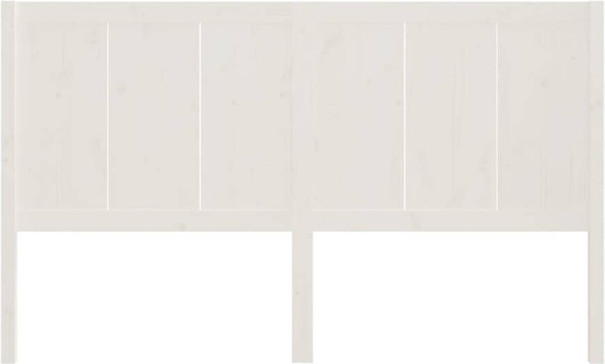 VIDAXL Hoofdbord 185 5x4x100 cm massief grenenhout wit - Foto 3