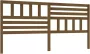 VIDAXL Hoofdbord 186x4x100 cm massief grenenhout honingbruin - Thumbnail 4