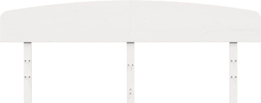 VidaXL Hoofdbord 200 cm massief grenenhout wit - Foto 4