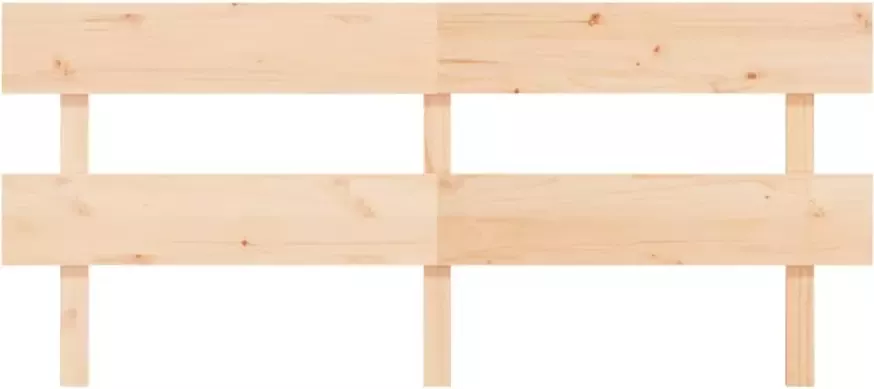 VIDAXL Hoofdbord 204x3x81 cm massief grenenhout - Foto 2