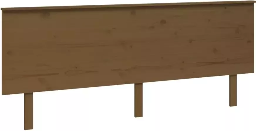 VIDAXL Hoofdbord 204x6x82 5 cm massief grenenhout honingbruin - Foto 4