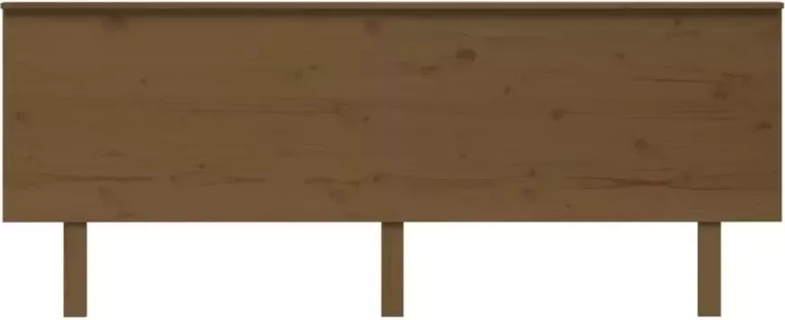 VIDAXL Hoofdbord 204x6x82 5 cm massief grenenhout honingbruin - Foto 3