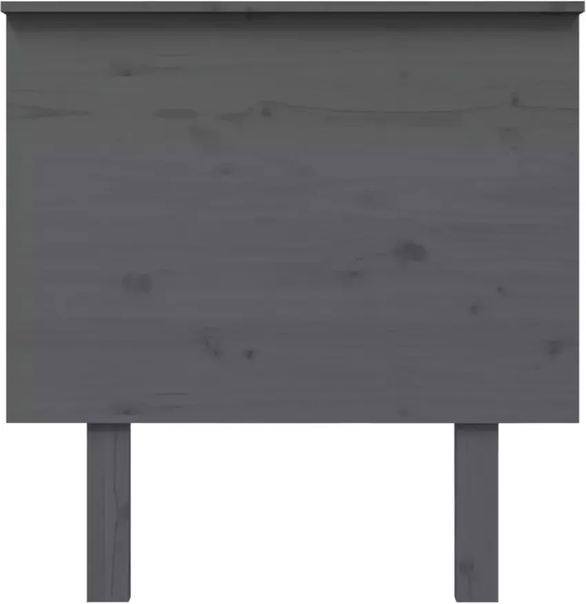VIDAXL Hoofdbord 79x6x82 5 cm massief grenenhout grijs - Foto 3