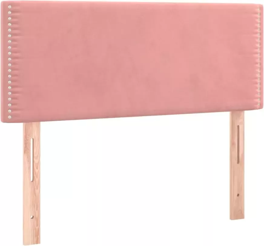 VIDAXL Hoofdbord 80x5x78 88 cm fluweel roze - Foto 4