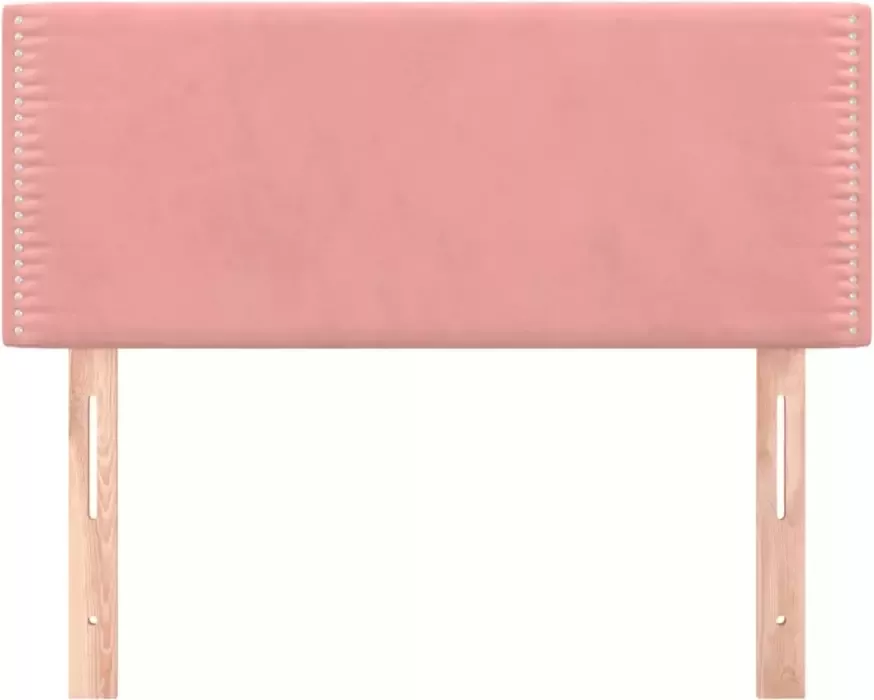 VIDAXL Hoofdbord 80x5x78 88 cm fluweel roze - Foto 3