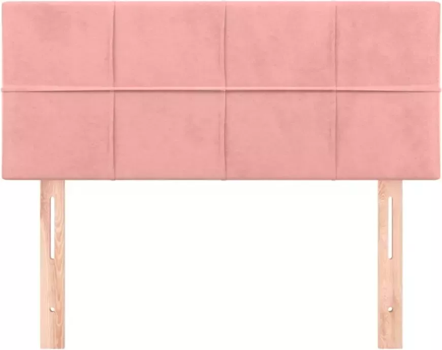 VIDAXL Hoofdbord 80x5x78 88 cm fluweel roze - Foto 6