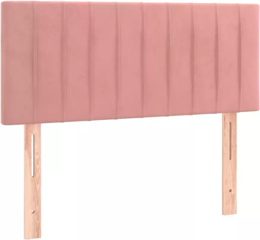 VIDAXL Hoofdbord 80x5x78 88 cm fluweel roze - Foto 4