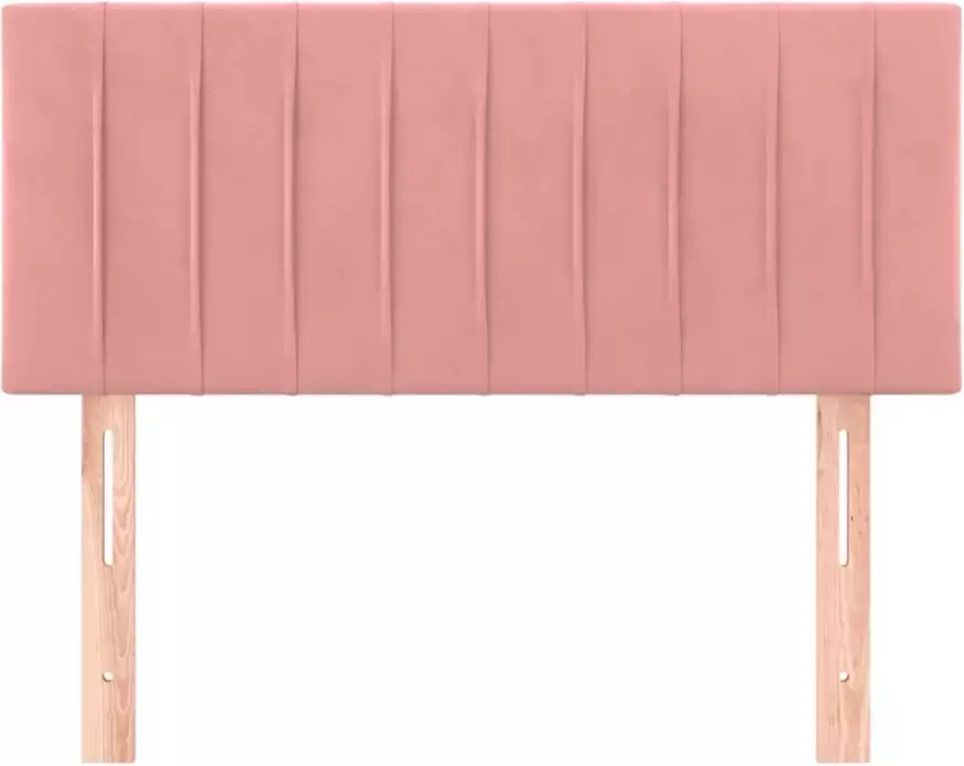 VIDAXL Hoofdbord 80x5x78 88 cm fluweel roze - Foto 5