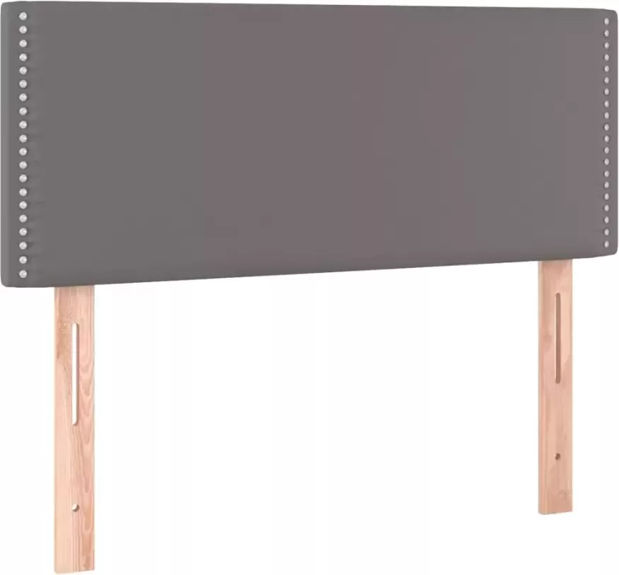 VIDAXL Hoofdbord 80x5x78 88 cm kunstleer grijs - Foto 3