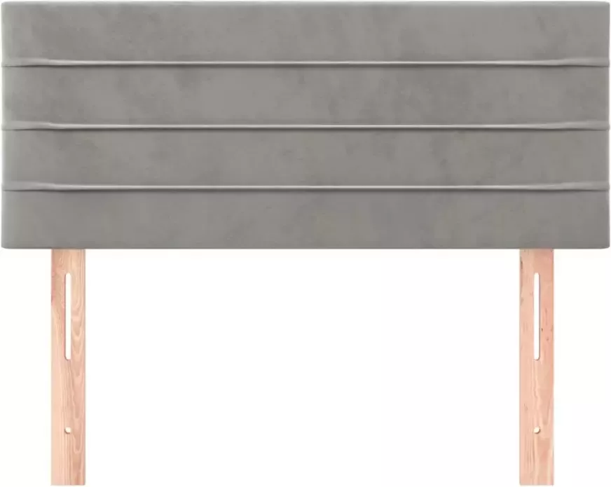 VidaXL Hoofdbord 90x5x78 88 cm fluweel lichtgrijs - Foto 8