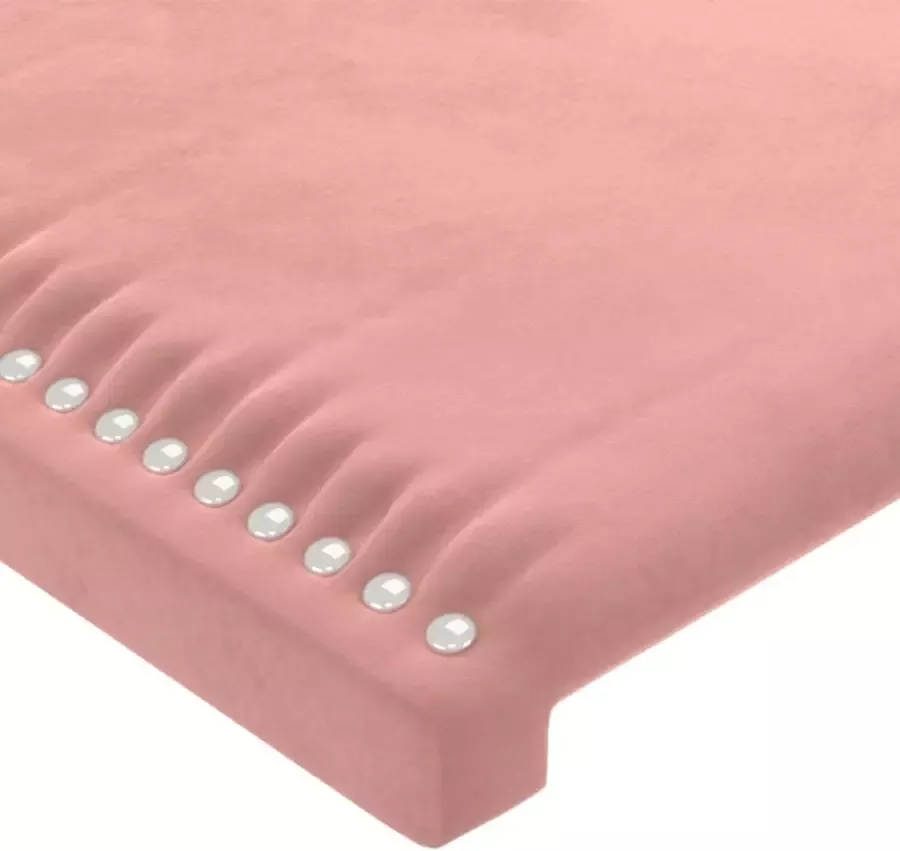VidaXL Hoofdbord 90x5x78 88 cm fluweel roze - Foto 4