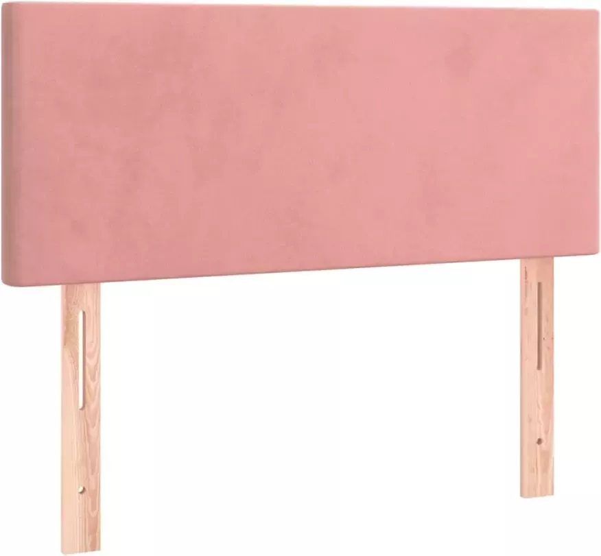 VIDAXL Hoofdbord 90x5x78 88 cm fluweel roze - Foto 6