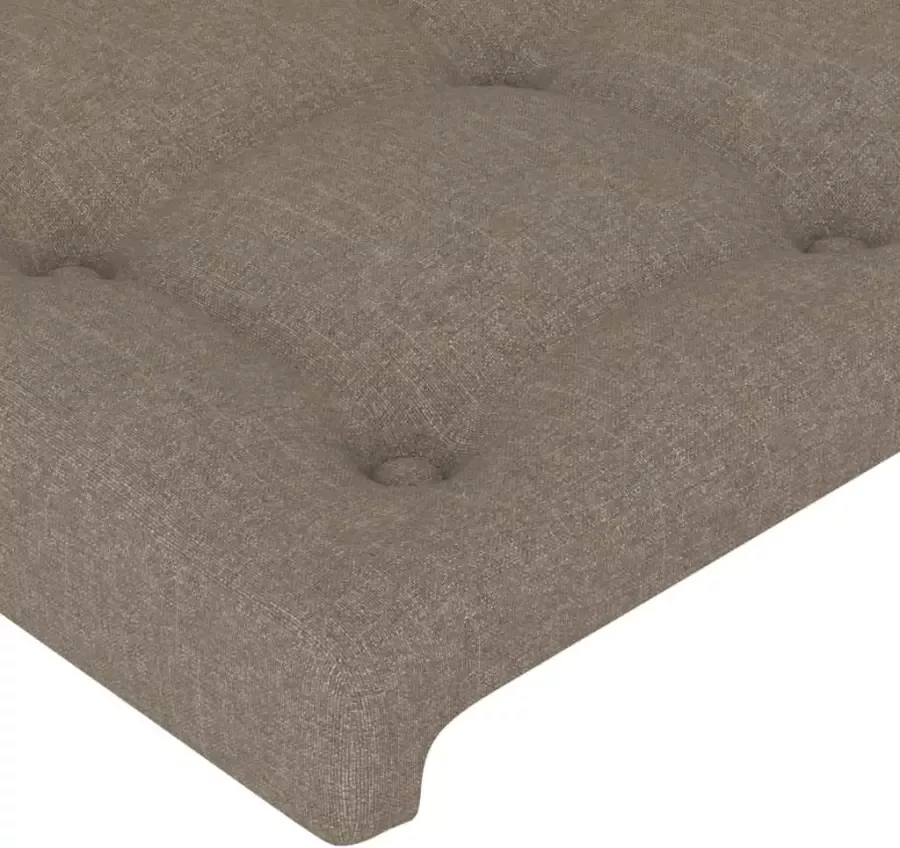 VIDAXL Hoofdbord 90x5x78 88 cm stof taupe - Foto 5