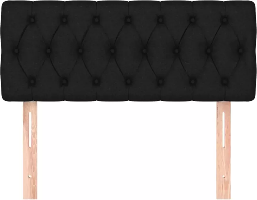 VIDAXL Hoofdbord 90x7x78 88 cm stof zwart - Foto 3
