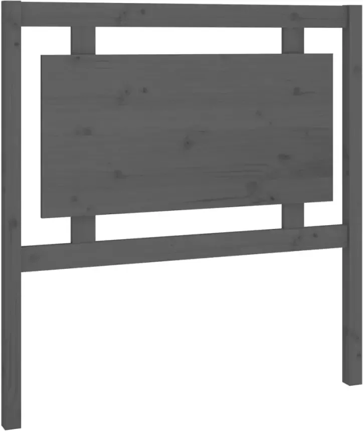 VIDAXL Hoofdbord 95 5x4x100 cm massief grenenhout grijs - Foto 15