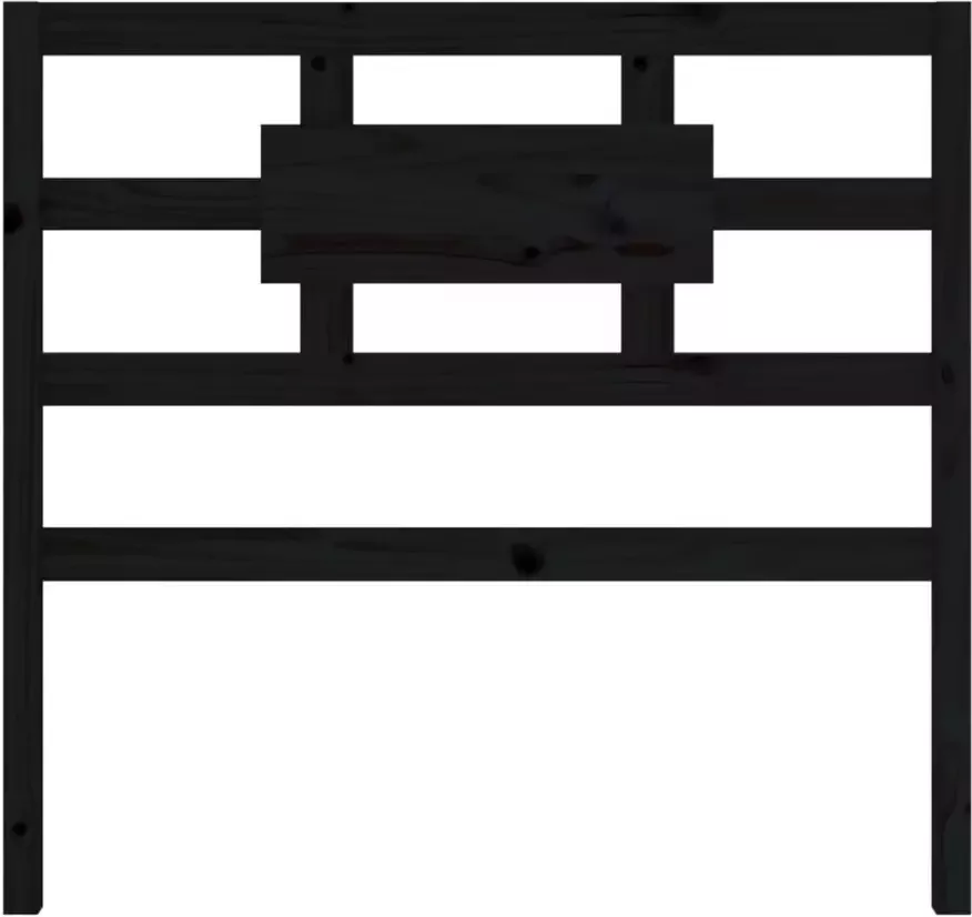 VidaXL Hoofdbord 95 5x4x100 cm massief grenenhout zwart - Foto 13