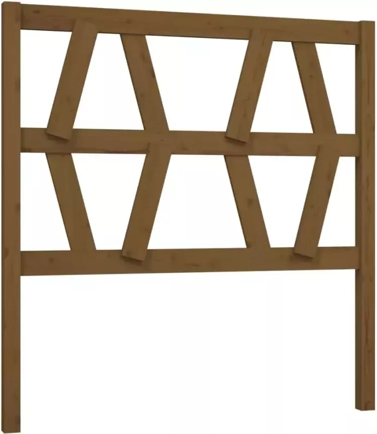 VidaXL Hoofdbord 96x4x100 cm massief grenenhout honingbruin - Foto 17