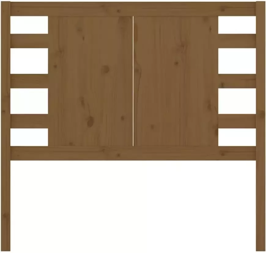 VIDAXL Hoofdbord 96x4x100 cm massief grenenhout honingbruin - Foto 6