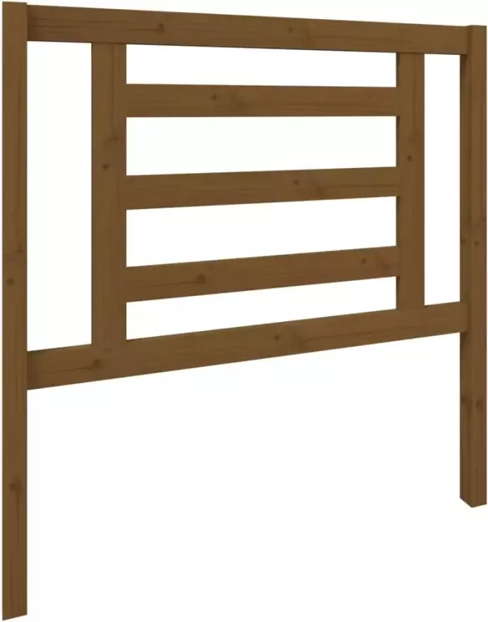 VidaXL Hoofdbord 96x4x100 cm massief grenenhout honingbruin - Foto 20