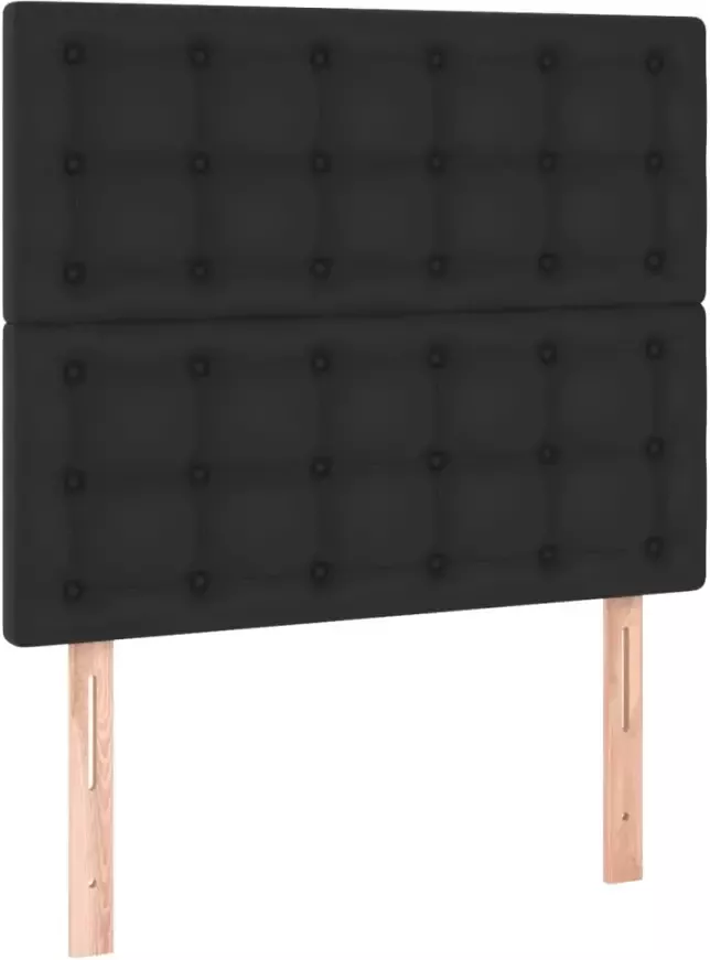 VIDAXL Hoofdbord LED 100x5x118 128 cm kunstleer zwart - Foto 2