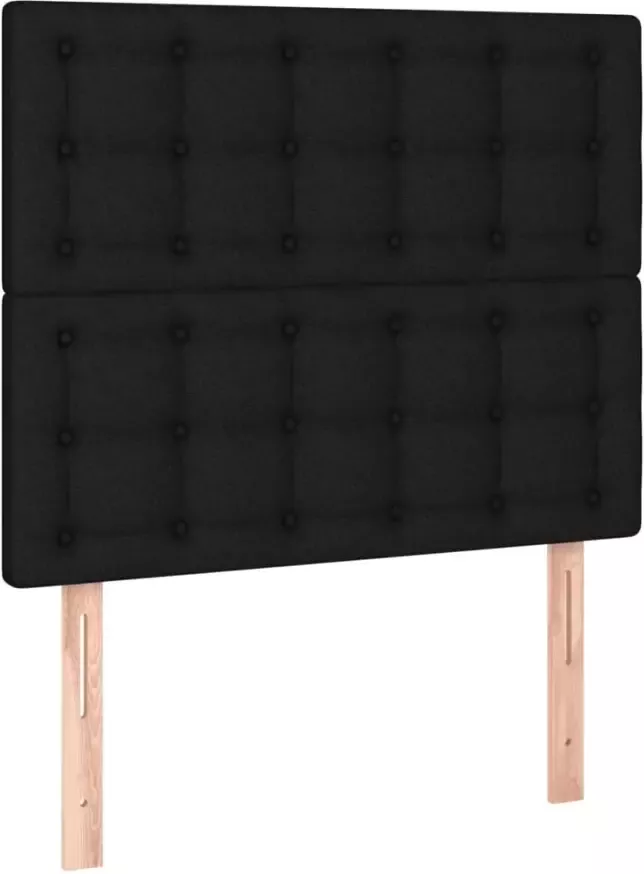 VIDAXL Hoofdbord LED 100x5x118 128 cm stof zwart - Foto 2