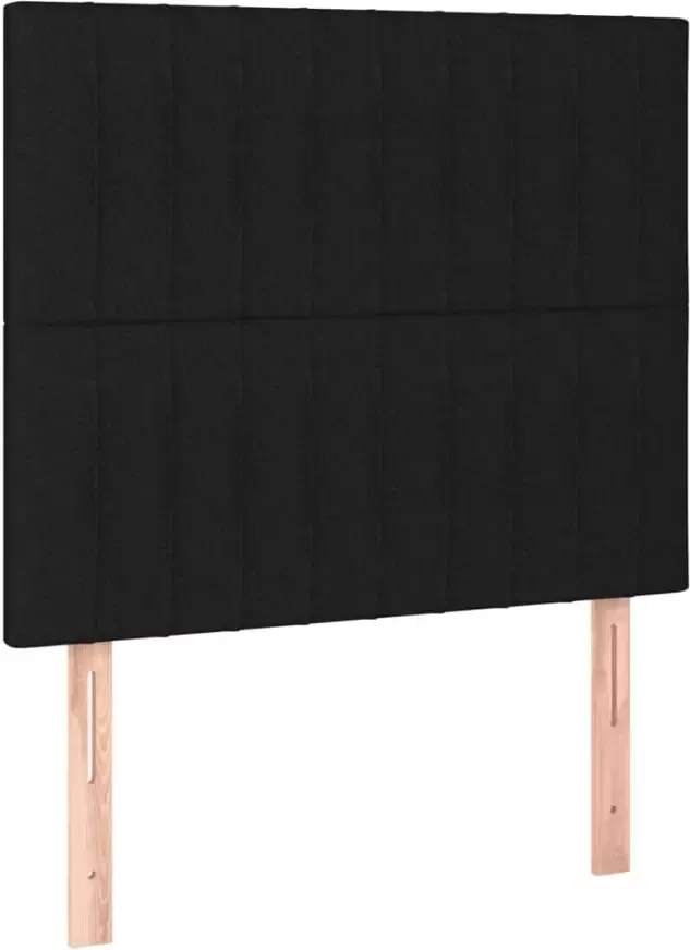 VIDAXL Hoofdbord LED 100x5x118 128 cm stof zwart - Foto 2
