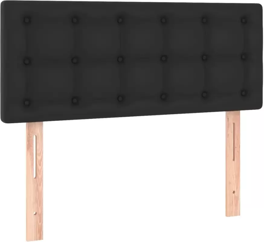 VIDAXL Hoofdbord LED 100x5x78 88 cm kunstleer zwart - Foto 3