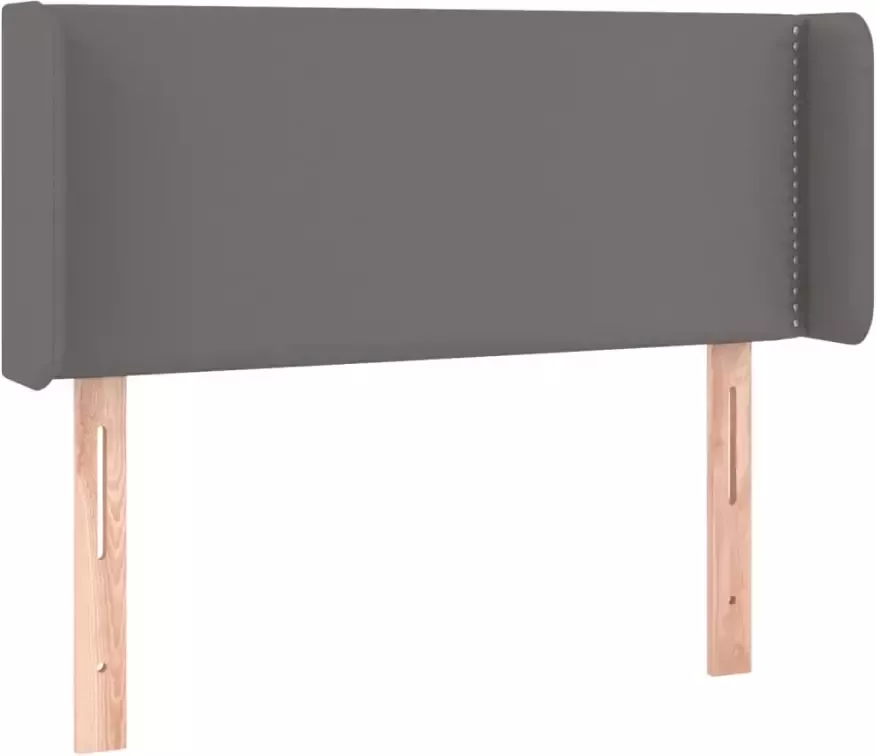 VIDAXL Hoofdbord LED 103x16x78 88 cm kunstleer grijs - Foto 3